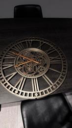 Te koop openklok met draaiende tandwielen., Huis en Inrichting, Woonaccessoires | Klokken, Ophalen, Zo goed als nieuw, Wandklok