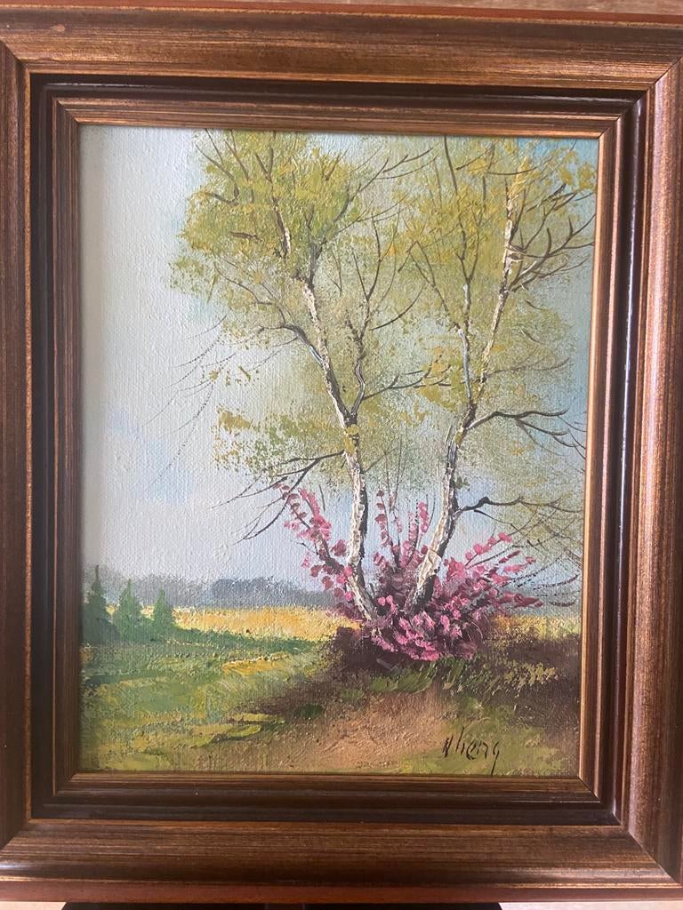 4 landschapsschilderijen, Ophalen