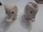 2 x faïence ,pyrogène éléphant ,craquelé art déco, Antiek en Kunst, Antiek | Keramiek en Aardewerk, Ophalen of Verzenden