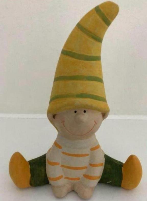 Beeldje / kabouter in pleisterwerk - binnendecoratie, Verzamelen, Beelden en Beeldjes, Ophalen of Verzenden, Zo goed als nieuw