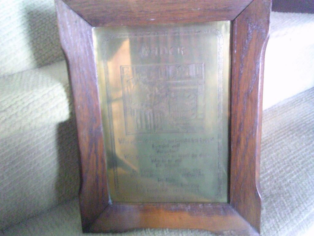 2 art nouveau spreuken kaders vader - moeder, Ophalen