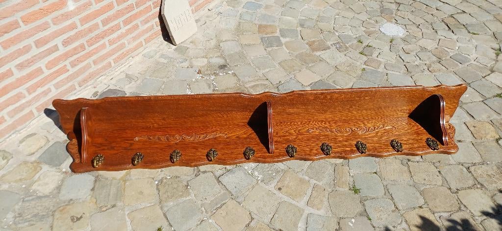 Archelle porte manteau 10 crochets chêne, Enlèvement, Utilisé