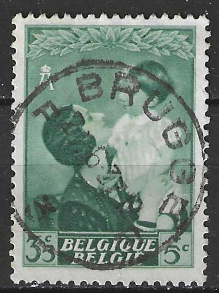 Belgie 1937 - Yvert/OBP 449 - Astrid en Boudewijn (ST), Postzegels en Munten, Verzenden, Gestempeld, Gestempeld, Koninklijk huis