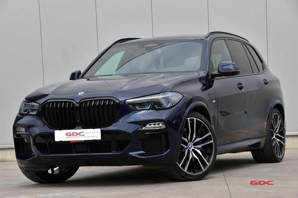 BMW X5 X5 Hybride l M Sport Pakket l (bj 2021, automaat), Auto's, Automaat, Blauw, Leder, 5 zetels