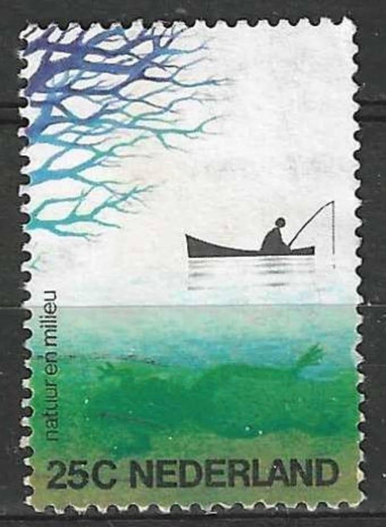 Pays-Bas 1974 - Yvert 996 - Nature et environnement (ST), Timbres & Monnaies, Timbres | Pays-Bas, Envoi, Affranchi