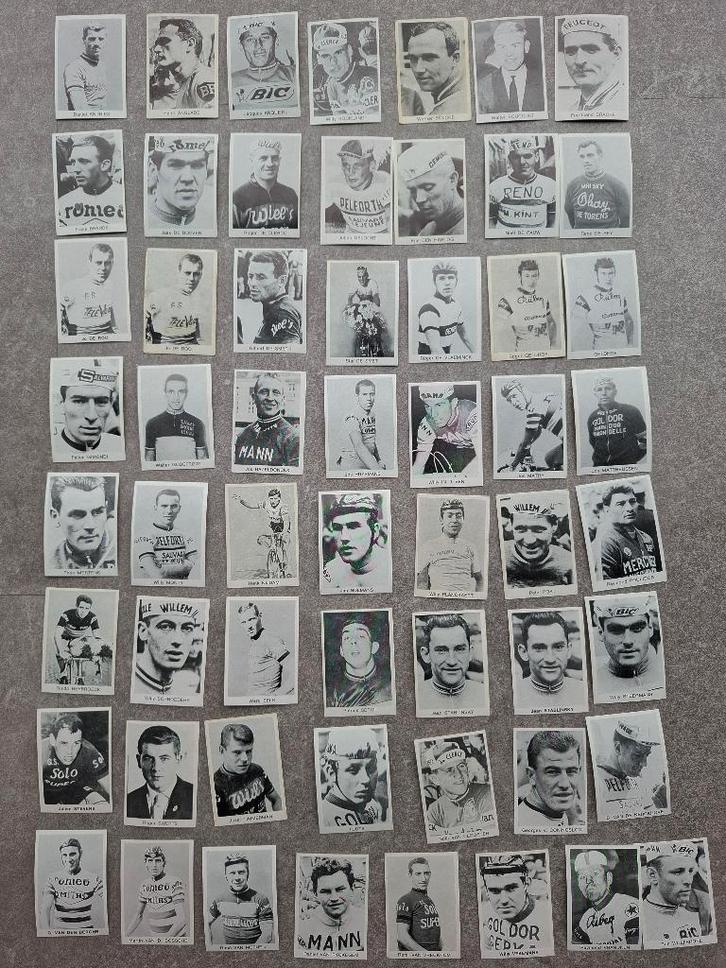 Kaarten wielrenners jaren 50-60 (klein), Verzamelen, Sportartikelen en Voetbal, Gebruikt, Spelerskaart, Ophalen of Verzenden