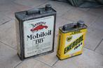 rare grand bidon huile italien mobiloil 1920 1930 5 litres, Collections, Marques & Objets publicitaires, Enlèvement ou Envoi, Utilisé