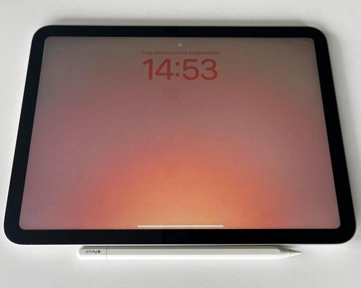 Apple IPad 10e generatie + apple pencil, Computers en Software, Apple iPads, Zo goed als nieuw, Apple iPad, Wi-Fi, 11 inch, 256 GB