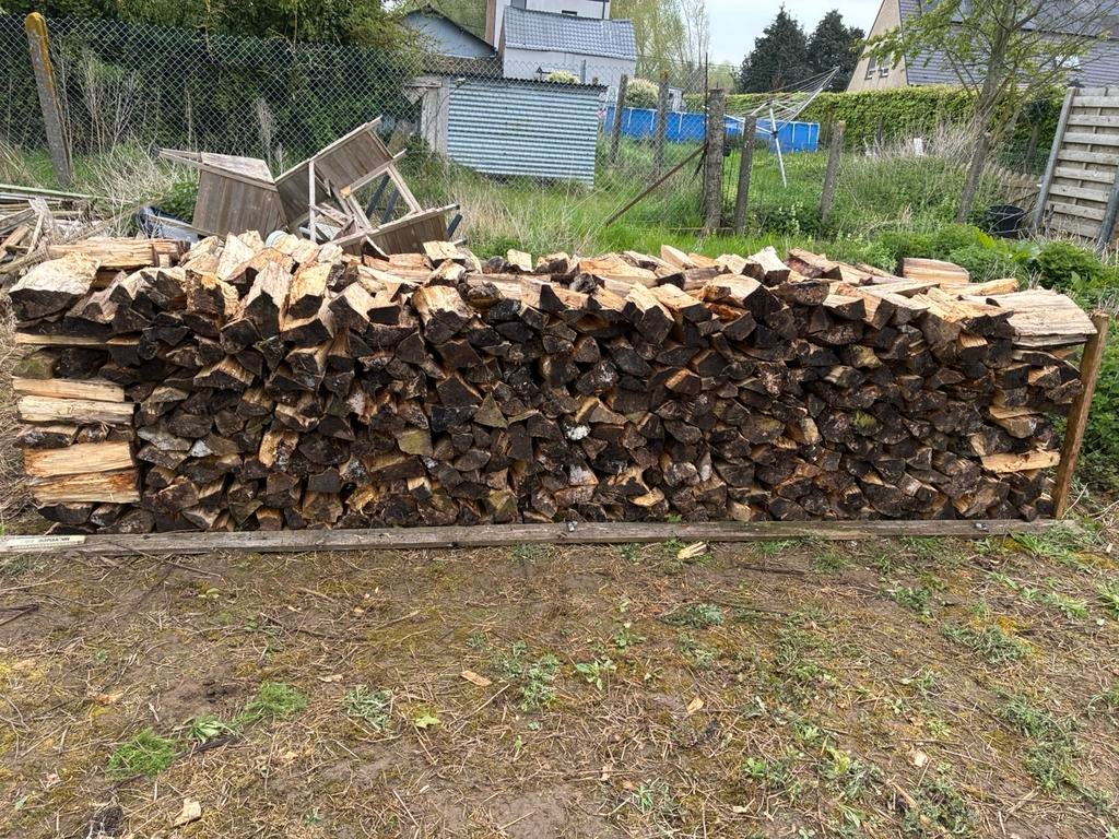 Brandhout- droog 4 m3 - populier, Tuin en Terras, Brandhout, Ophalen