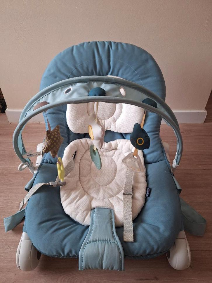 Relax/videur, Enfants & Bébés, Relax bébé, Comme neuf, Chaise rebondissante, Chicco, Avec ceinture(s), Réglable, Enlèvement