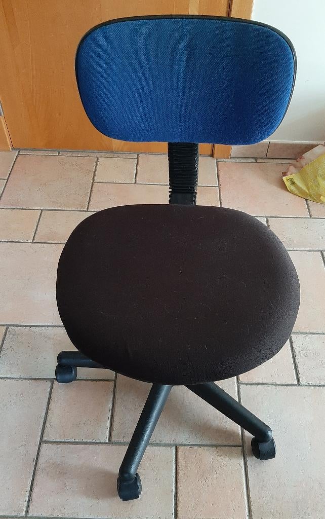 bureaustoel, Ophalen, Gebruikt, Blauw, Bureaustoel