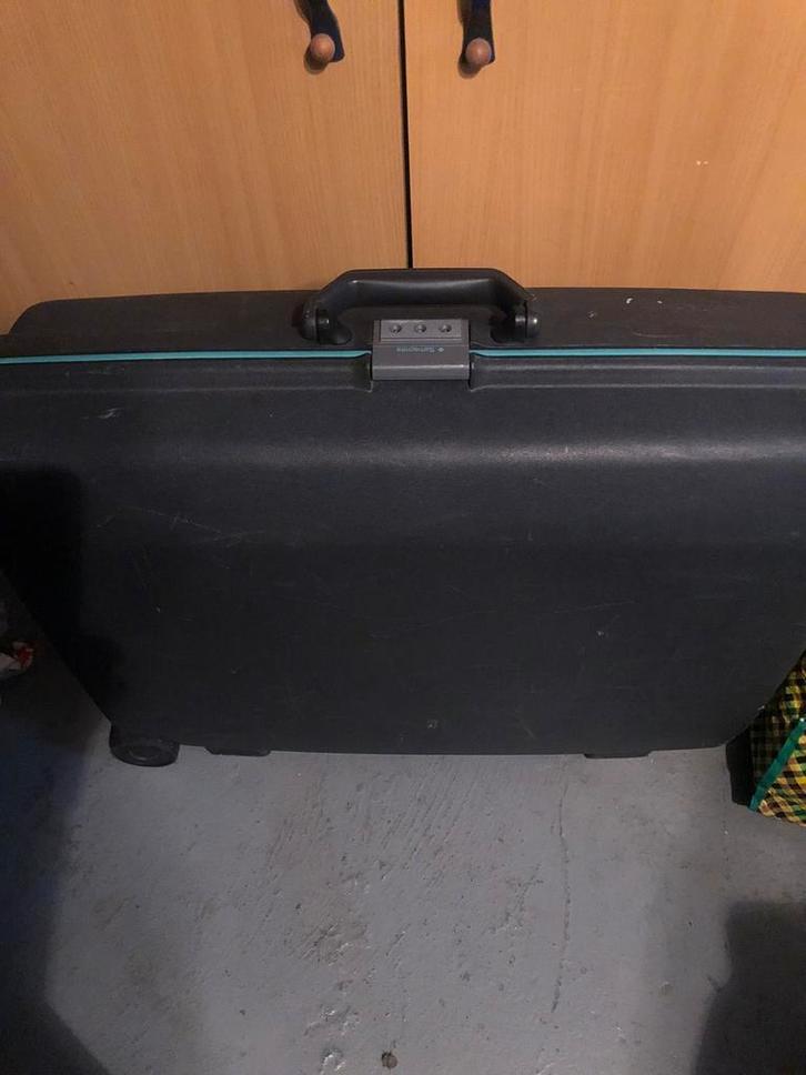 V alise Samsonite  vintage en plastique dur texturé, Handtassen en Accessoires, Koffers, Zo goed als nieuw, Hard kunststof