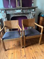 Set van twee vintage fauteuils uit de jaren vijftig, Antiek en Kunst, Antiek | Meubels | Stoelen en Sofa's