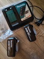 Makita batterijen 18V 5Ah en oplader. €50 per stuk. Nieuw, Ophalen of Verzenden, Nieuw