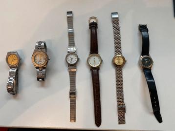 Lot van 6 dames horloges beschikbaar voor biedingen