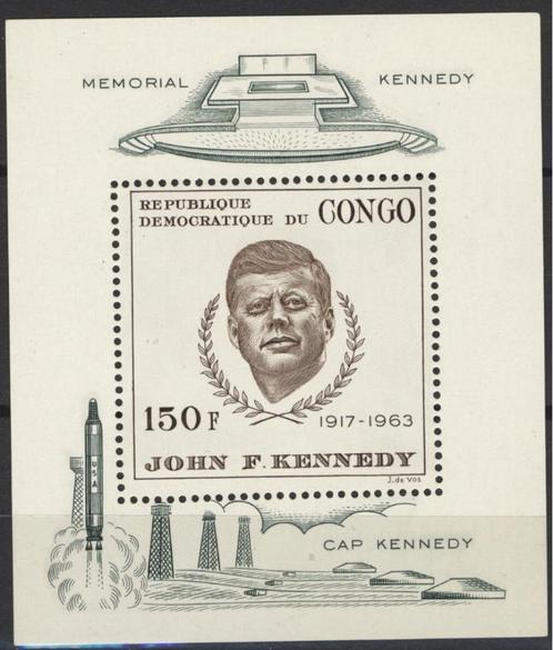 CONGO RD 1966 OBP BL 18** JF KENNEDY MEMORAL, Postzegels en Munten, Postzegels | Afrika, Postfris, Verzenden
