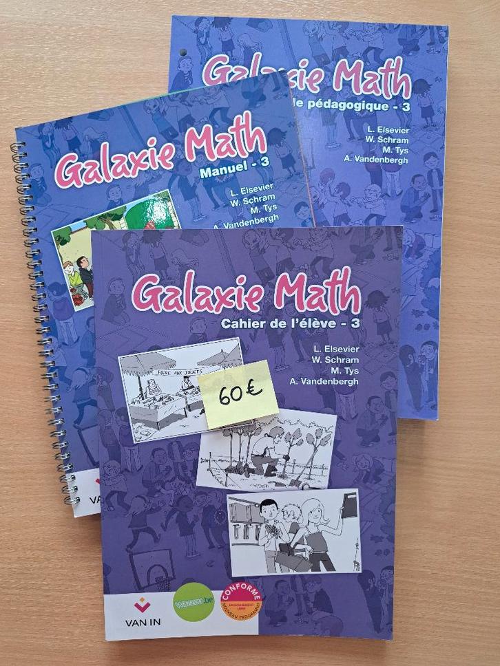 Galaxie Math 3 - Manuel scolaire math, Livres, Livres scolaires, Neuf, Mathématiques A, Primaire, Enlèvement