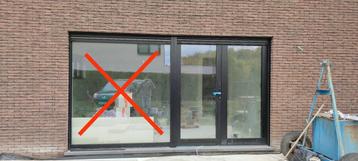 Nieuw! Aluminium Schuifpui/Vliesgevel (Verkeerd Besteld)  beschikbaar voor biedingen