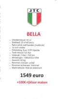 Nieuwe scooter jtc bella A of B te verkrijgen 1549€, Vélos & Vélomoteurs, Scooters | Marques Autre, Neuf, Jtc, Enlèvement, Essence