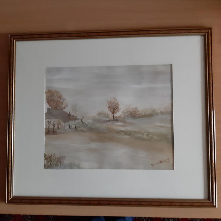 Schilderij: "Winter in Brabant"., Antiek en Kunst, Kunst | Schilderijen | Klassiek, Ophalen