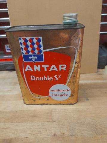 ancien bidon huile vide antar double s2 multigrade disponible aux enchères