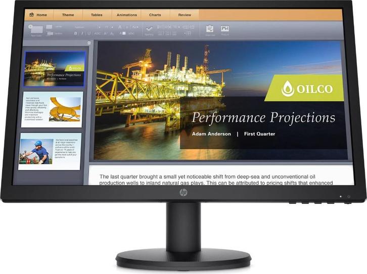 HP P21b G4 Full HD monitor, Computers en Software, Monitoren, Zo goed als nieuw, 60 Hz of minder, HDMI, VGA, Ingebouwde speakers