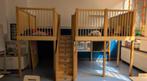Houten dubbele speel-vloer Mancave hoogslaper Kinderen, Ophalen, Hoogslaper, Tweepersoons, Minder dan 160 cm