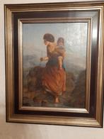 Vrouw met kind, Antiquités & Art, Art | Peinture | Classique, Enlèvement
