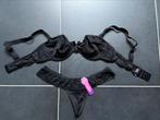 Setje BH 75B & string S, Kleding | Dames, Ondergoed en Lingerie, Ophalen of Verzenden, Zwart, Setje
