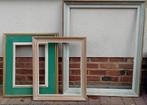 3 HOUTEN LIJSTEN 92x77 - 64x63 - 61x52 cm, Ophalen