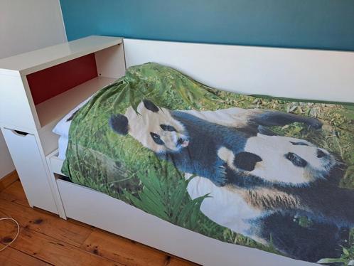 Eenpersoonsbed met uitschuifbaar onderbed, Huis en Inrichting, Slaapkamer | Complete slaapkamers, Zo goed als nieuw, Ophalen