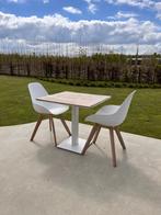Tuinset: tafel en stoelen - bistrotafel, Tuin en Terras, Overige materialen, Tuinset, Eettafel, Gebruikt