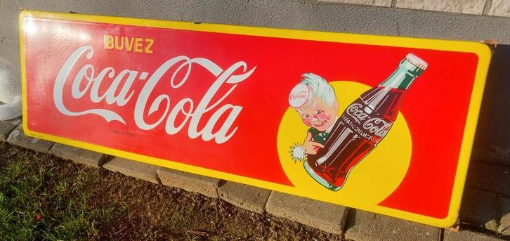 Plaque émaillée Coca Cola de 1954 Foremail, Collections, Marques & Objets publicitaires, Comme neuf, Enlèvement ou Envoi