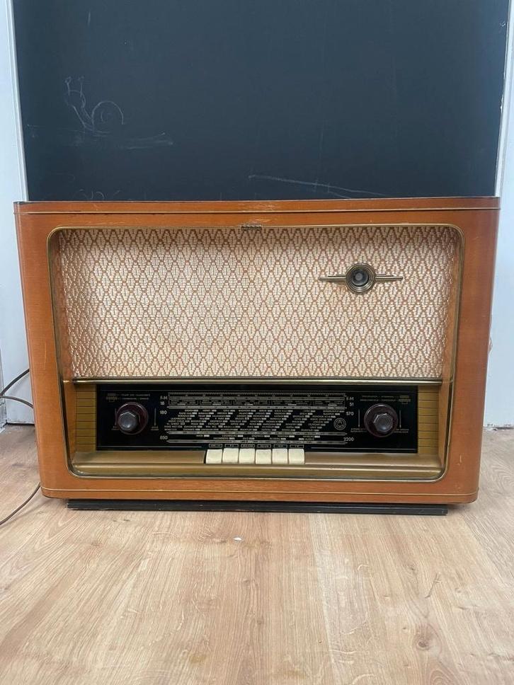 Vintage Radiobell buizenradio - 316-D, Audio, Tv en Foto, Radio's, Niet werkend, Radio, Ophalen