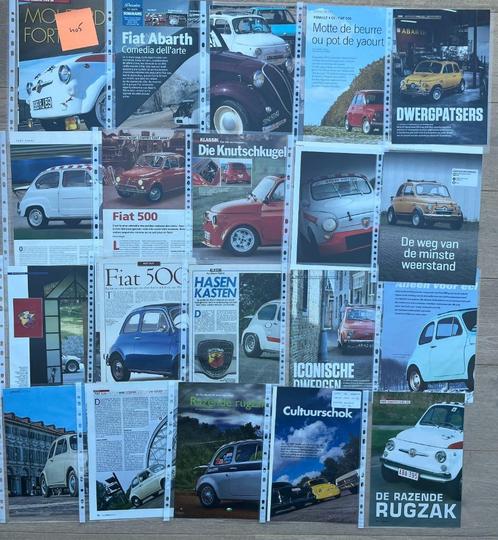 FIAT 500 - ARTIKELS, Boeken, Auto's | Folders en Tijdschriften, Ophalen of Verzenden