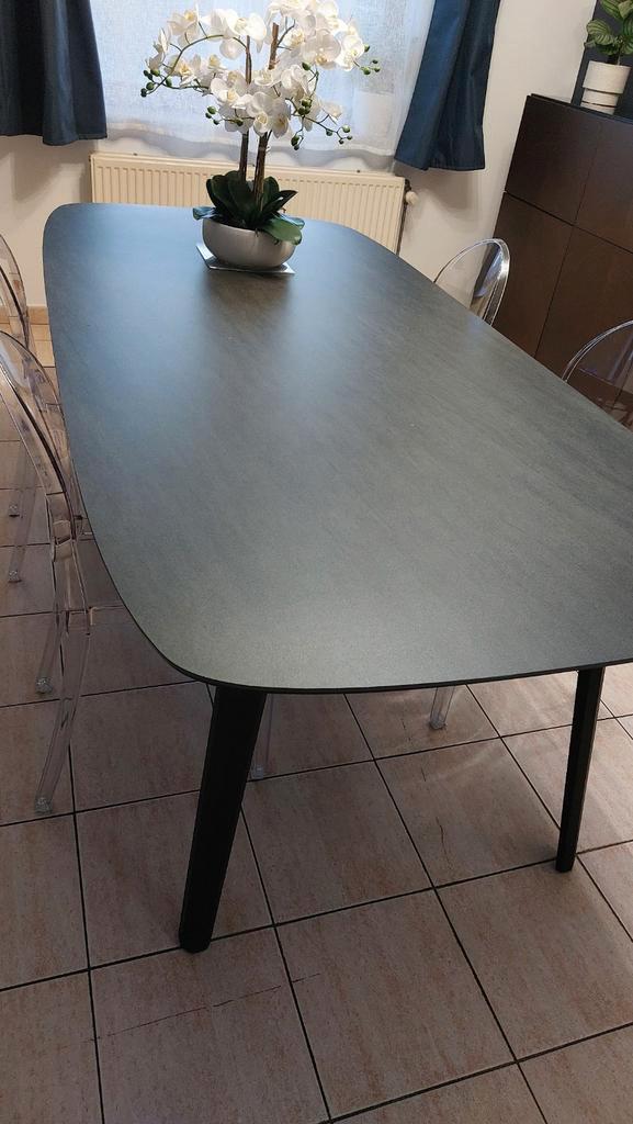 Magnifique table de salle à manger en céramique, Huis en Inrichting, Tafels | Eettafels, Zo goed als nieuw, Eikenhout, Overige materialen