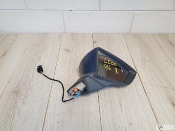 Seat Leon 5f 2012 - 2020 spiegel rechts blauw krasje €50 beschikbaar voor biedingen