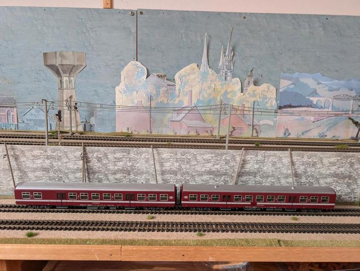NMBS SNCB | Lima set van 2x M4 B11 | 2e klasse | NEM |, Hobby en Vrije tijd, Modeltreinen | H0, Zo goed als nieuw, Treinset, Gelijkstroom of Wisselstroom