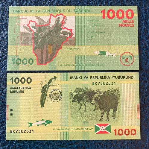 Burundi - 1.000 Francs 2015 - Pick 51 - UNC, Timbres & Monnaies, Billets de banque | Afrique, Billets en vrac, Burundi, Enlèvement ou Envoi