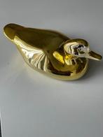 eend decoratie goudkleurig 27 cm., Ophalen of Verzenden, Verzameling, Zo goed als nieuw