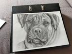 Realistische tekening hond., Ophalen