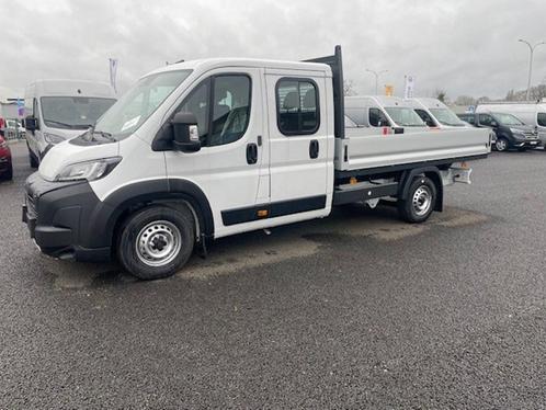 Peugeot Boxer Dubbele Cabine Open Laadbak 140PK *STOCK*, Auto's, Peugeot, Bedrijf, Boxer, ABS, Airbags, Airconditioning, Bluetooth