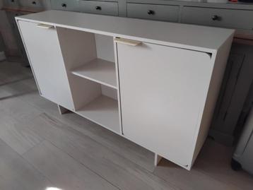 dressoir kast met gebogen deuren beige kleur beschikbaar voor biedingen