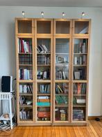 Bibliothèque avec porte vitrée et éclairage intégré dimmable, Maison & Meubles, Avec porte(s), 150 à 200 cm, Comme neuf, 200 cm ou plus