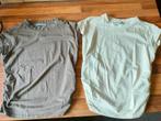 Bershka t-shirts  2 stuks- crèmekleur & bruin - maat L, Overige kleuren, Maat 42/44 (L), Zo goed als nieuw, Korte mouw