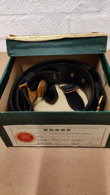 Lot de 2 ceinturons de cérémonie ABL armée belge, Enlèvement ou Envoi, Armée de terre, Vêtements ou Chaussures