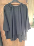 Zwarte voile blouse, maat xs/s (one size model), Zwart, Ophalen of Verzenden, Zo goed als nieuw, Maat 36 (S)