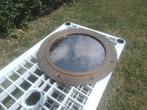 Echte , zware bronzen patrijspoort schip / spiegel, Ophalen of Verzenden