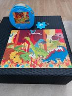 Puzzel in een koffertje, dino's, 24st, geen schade, Kinderen en Baby's, Speelgoed | Kinderpuzzels, Ophalen, Nieuw, 2 tot 4 jaar