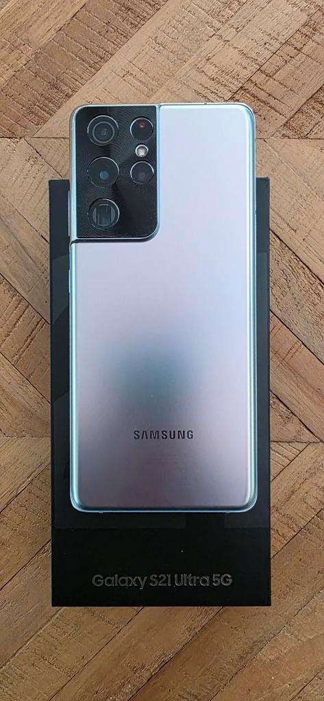 Samsung Galaxy S21 Ultra 5G perfecte staat met toebehoren, Telecommunicatie, Mobiele telefoons | Samsung, Zo goed als nieuw, Overige modellen
